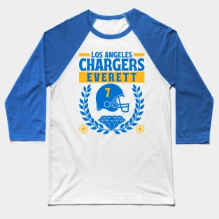 Los Angeles Chargers Everett 7 Edition 2 Baseball T-Shirt